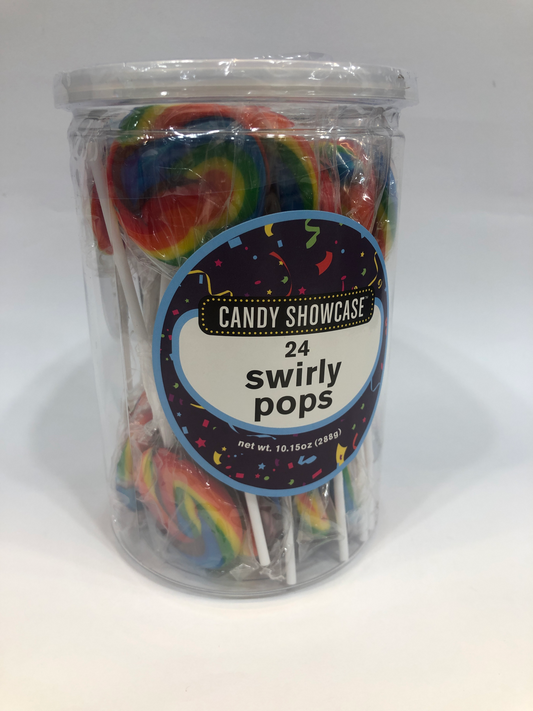 Rainbow Swirl Lollypop